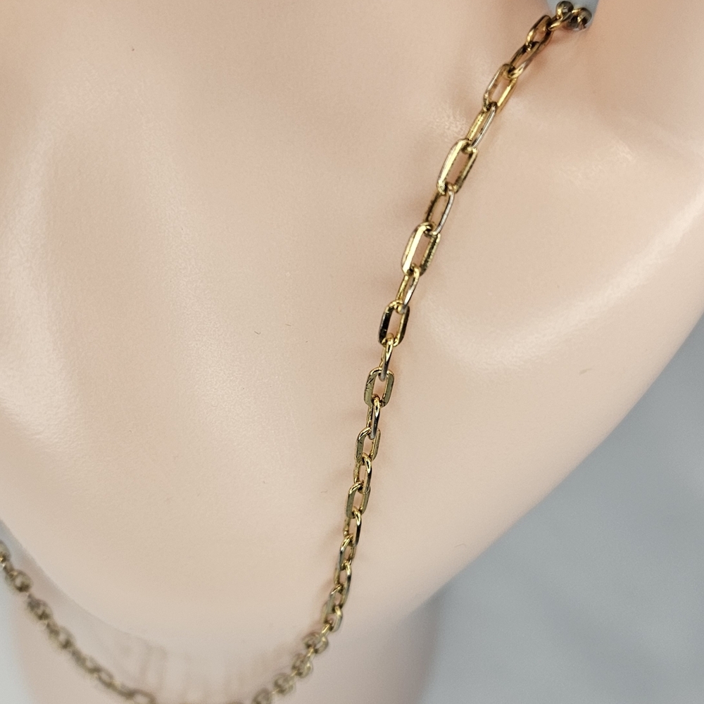 Elegant Gold Paperclip Chain Necklace